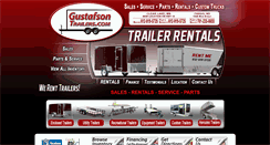 Desktop Screenshot of gustafsontrailers.com